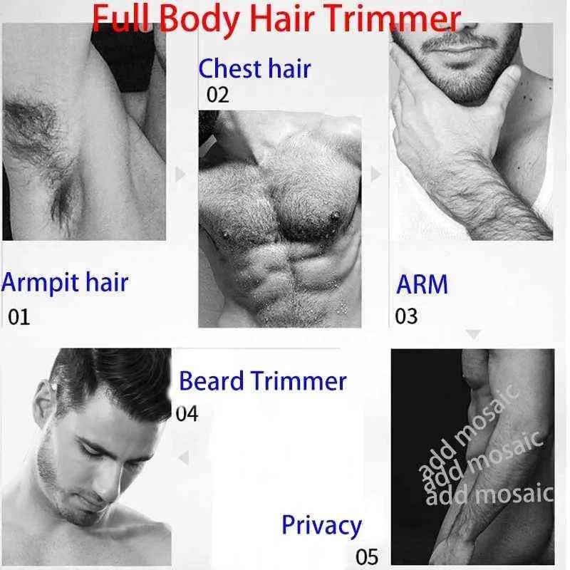 Men's Groin , Ball Groomer &Body Trimmer for Men, Waterproof Wet/Dry Clippers, Ultimate Male Hygiene Razor Depilador 2201124468896