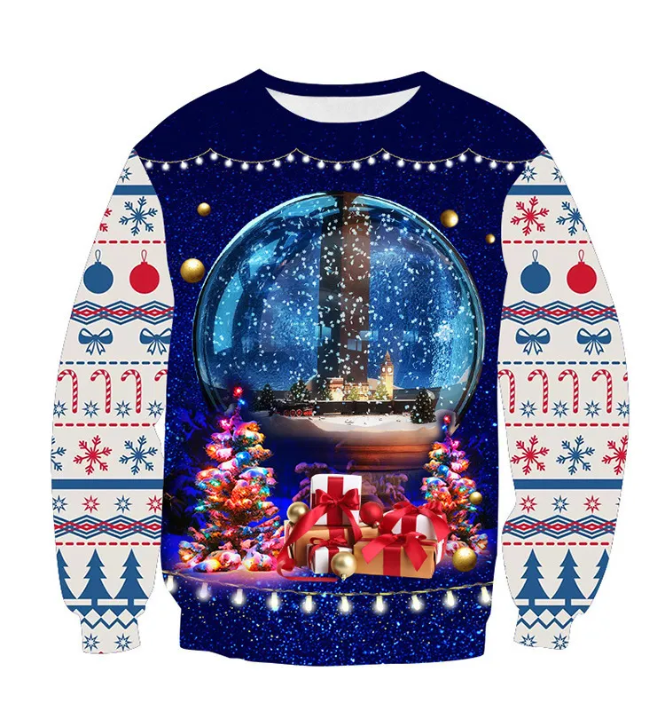 Hässlicher Weihnachtspullover für Geschenk Santa Elf Lustige Pullover Damen Herren Trikots und Pullover Tops Herbst Winter Kleidung 201211