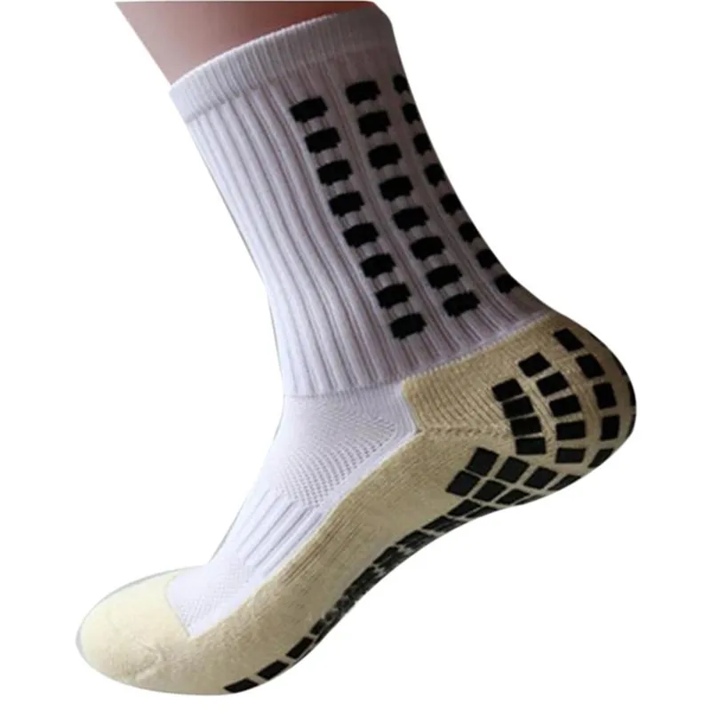 Nieuwe sport anti slip voetbal sokken katoen voetbal grip sokken mannen sokken calcetines van hetzelfde type als de TRUSOX8563200