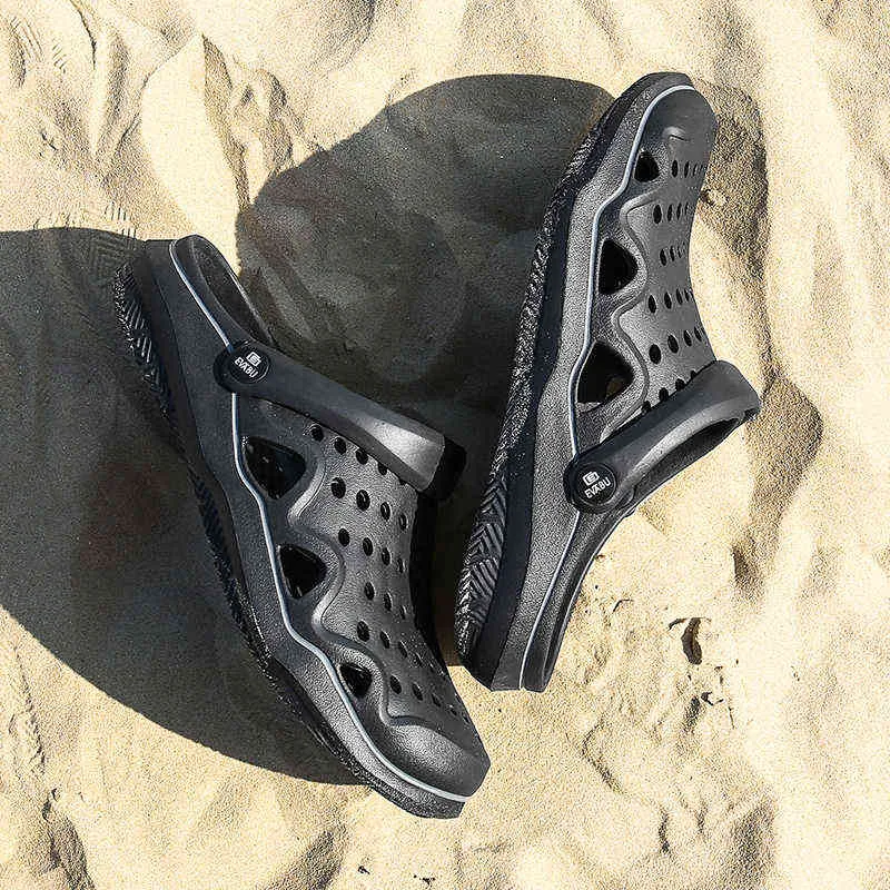 Sandals Summer Outdoor Men's Clogs Breathable Beach Man Garden EVA for Women Ladies Slides Female Slippers Casual 220302