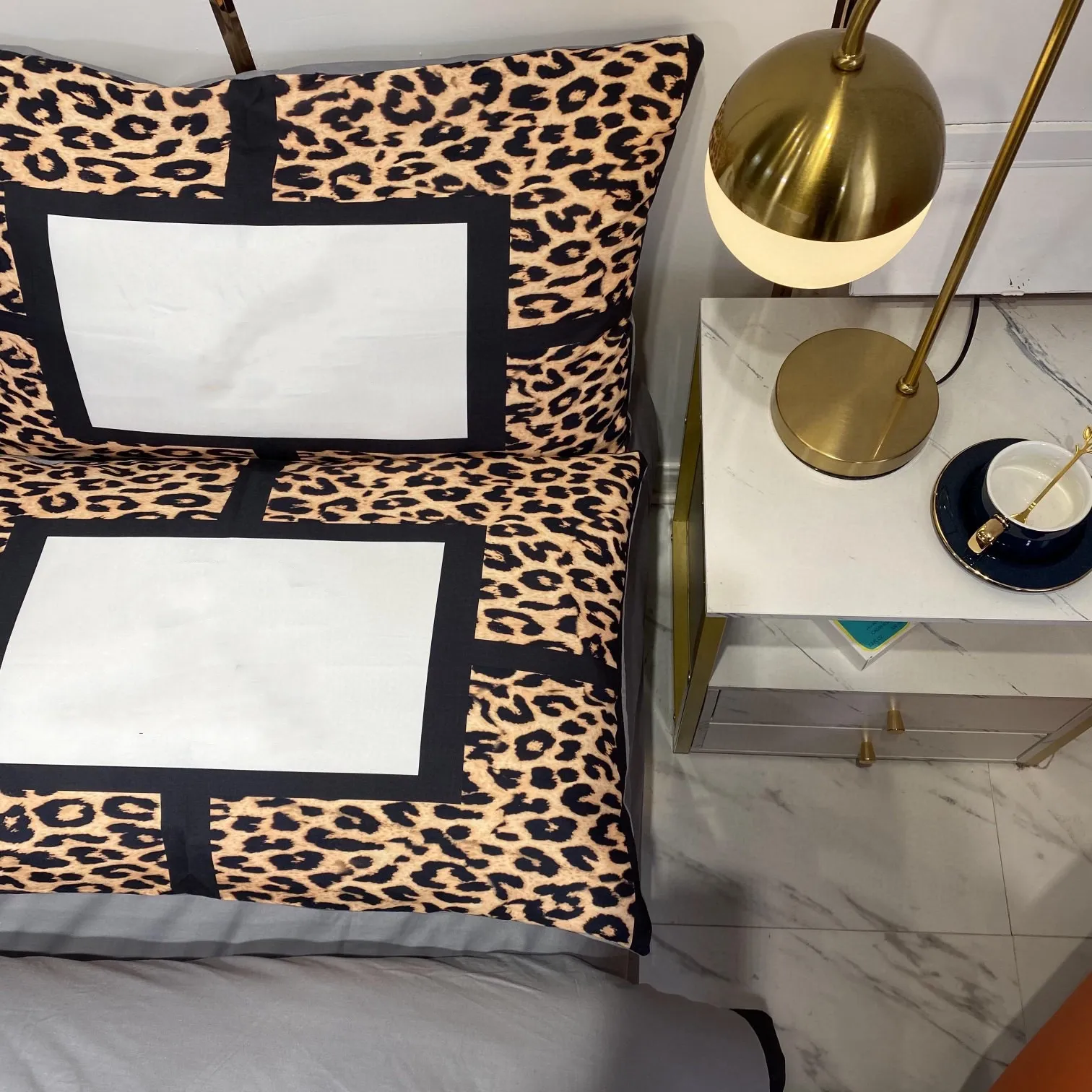 Ensembles de literie design lettre imprimée reine roi taille housse de couette drap de lit avec taies d'oreiller mode luxe couette209t