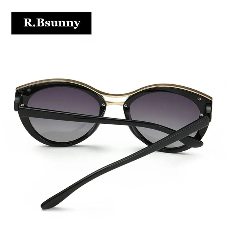Солнцезащитные очки R Bsunny 2021, модные брендовые женские солнцезащитные очки «кошачий глаз» в белой оправе с градиентом, поляризационные солнцезащитные очки для вождения UV400 HD Goggles314R