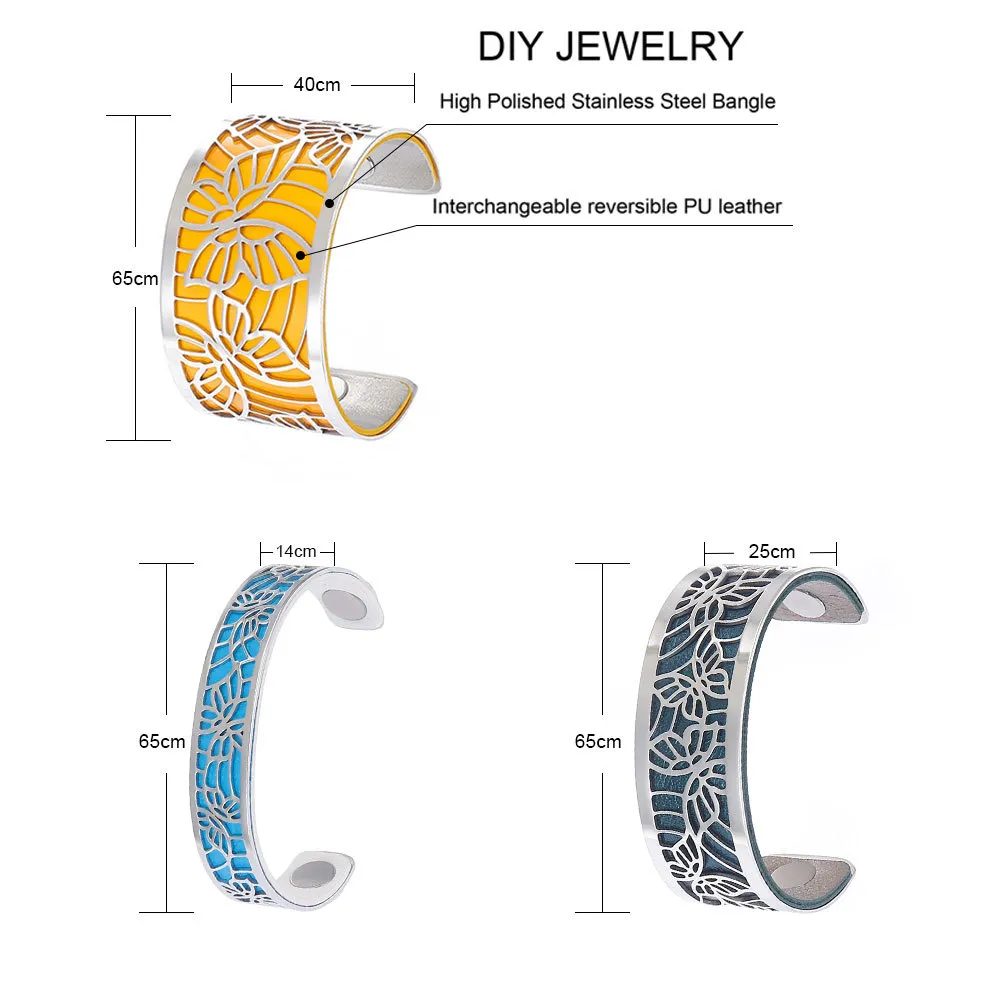 クレモファッション交換可能なカフブレスレットマンチェットフェムビジューdiy inoxydableバタフライバングルズジョーゼットジュエリー2021 2012263853667