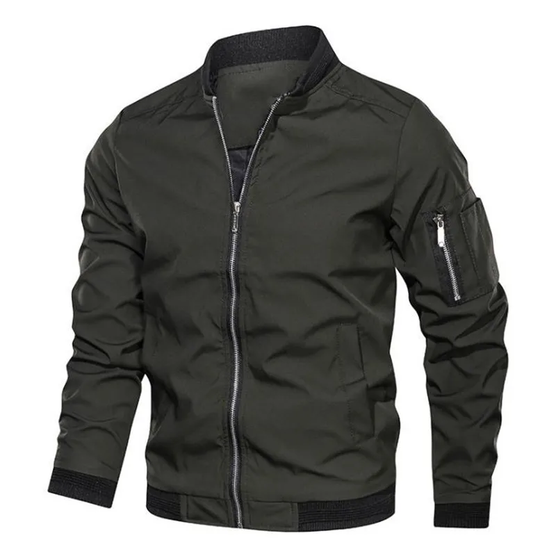 Hommes vestes printemps automne veste mâle bombardier décontracté streetwear s et manteaux simple coupe-vent style britannique manteau 220928