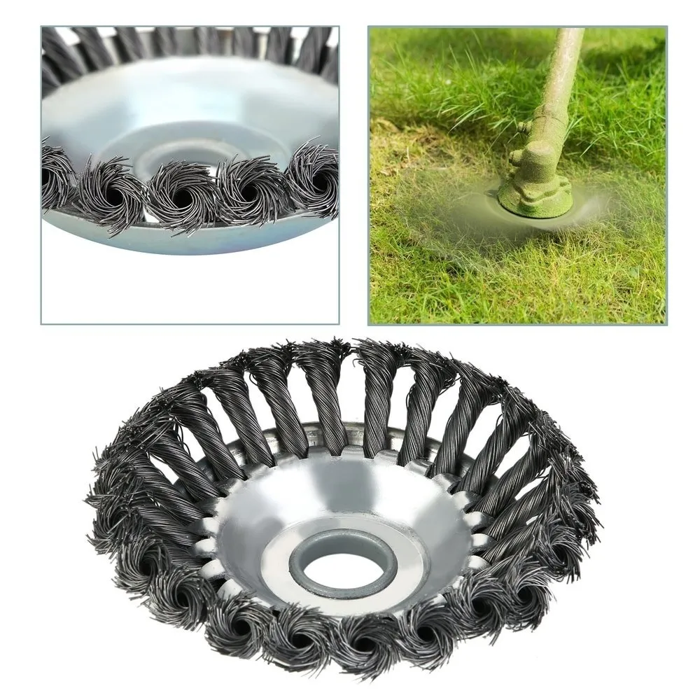 150mm/200mm Steel Wire Trimmer Head Grass Brush Cutter Dust Removal Grass Tray Plate for Lawnmower T200115