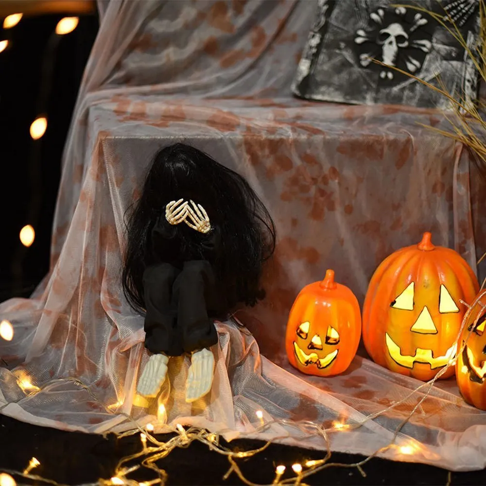 Weinen Ghost Doll Voice Control Scary Ghost Baby Ornamente für HalloweentHeme Partyhaunted Housektvbar Dekoration Requisiten Y201009797605