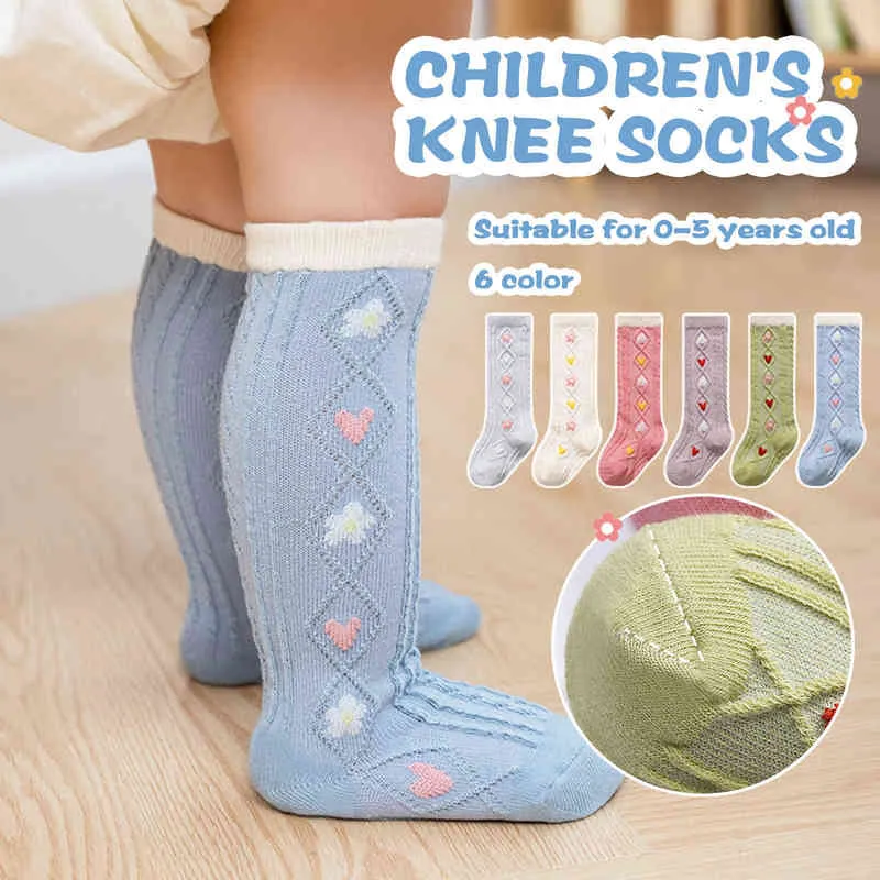 Jesień Baby Girl Socks Maluch Baby Dzieci Dziewczyny Ciepłe Kolee Skarpetki Pończochy Mid-Calf Długość Skarpetka Miękka Odzież G1224