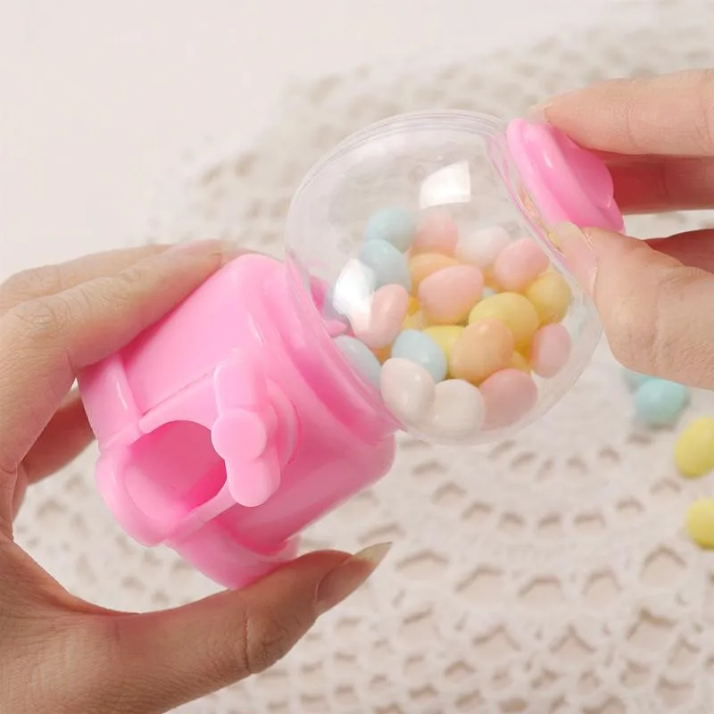 Zestaw 12 plastikowych maszyny Gumball Cukierka Pudełka Bubble Dozownik gumowy Dzieci Przyjęcie urodzin