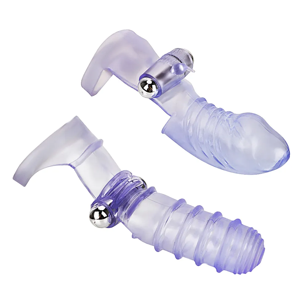 Massaggio Giocattoli del sesso Silicone Manicotto dito Vibratore G Spot Massaggiatore Dildo vibrante Flirtare Vagina Donne adulte Coppie erotiche Se3841197