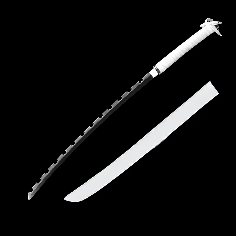 Juldekoration japansk anime demon slayer kimetsu no yaiba hashibira inosuke cosplay props-real steel fantasy swords-two s239t