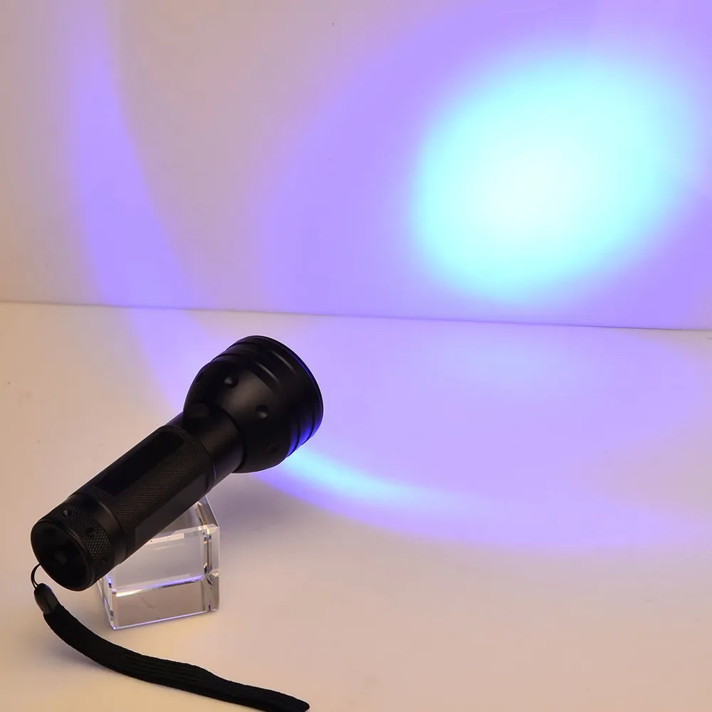 395NM 51 LED UV紫外線懐中電灯ブラックライトトーチライト照明ランプアルミニウムシェル3851629