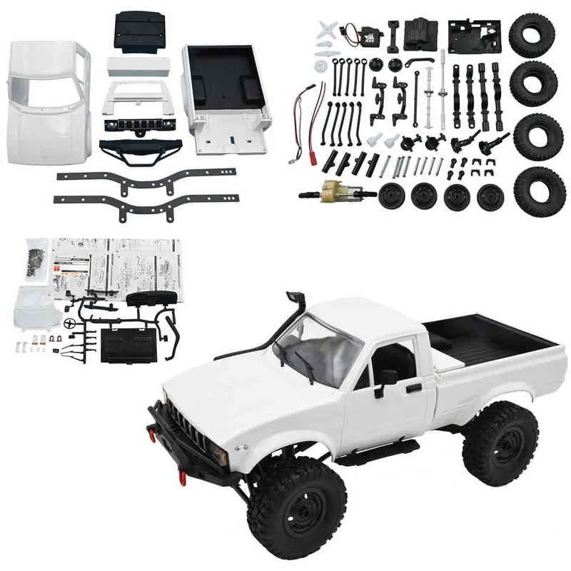 WPL C24 Upgrade C24-1 1:16 RC Auto 4WD Radio Control Off-Road RTR Kit Rock Crawler Electric Buggy Moving Machine S Gift 220119