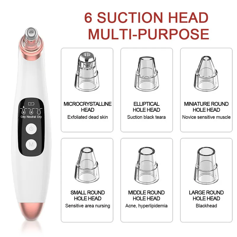 Ultrasonic Skin Scrubber+Blackhead Remover Electric Pore Cleaner+Nano Spray Face Steamer+Massager Instrument+Eye Beauty 220216