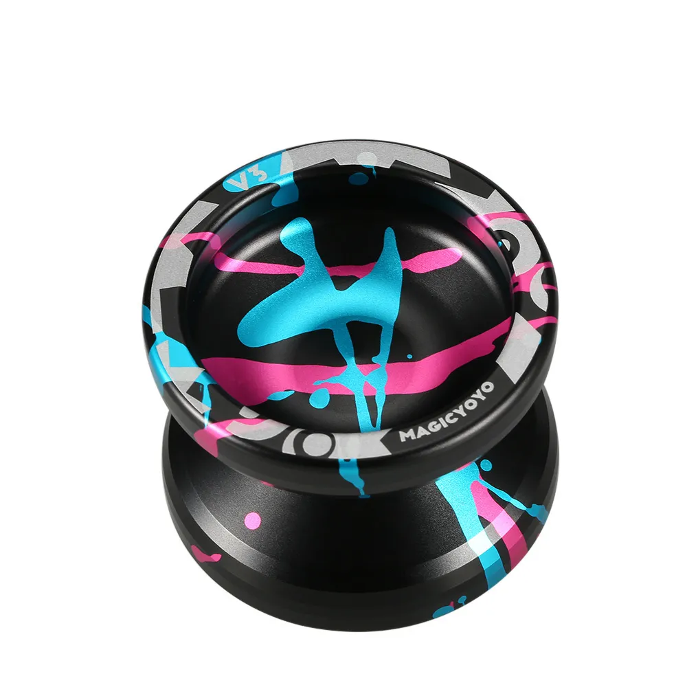 Mental Magic Yoyo Ball V3 Non responsivo ad alta velocità in lega di alluminio Yo-yo Tornio CNC con corda rotante bambini Adulti Regalo 201214