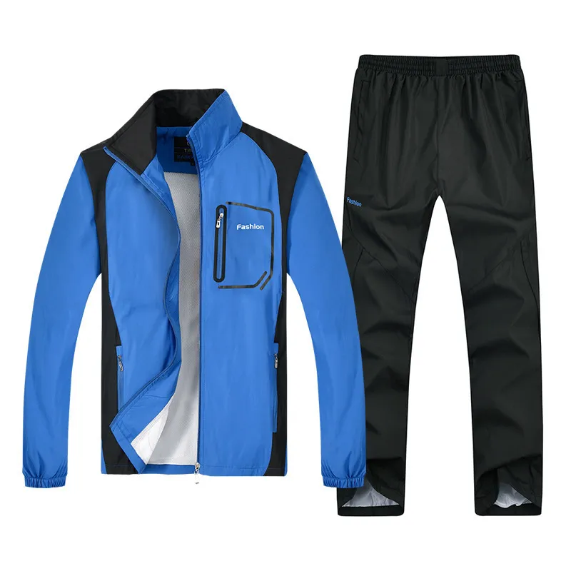 Männer Anzug Herbst Winter Männer der Trainingsanzug Casual Jacke Hosen Zwei Stücke Set Mann Training Jogger Anzug Langarm Trainingsanzüge 201128