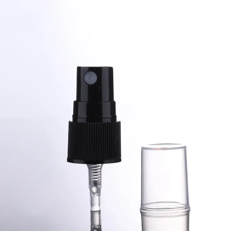 Flacone spray in vetro ambrato Tappo in plastica nera profumo/toner/Hydrolat Water Makeup Sprayer Travel Skincare Contenitore di ricarica Compatti ricaricabili