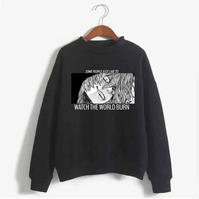 Harajuku My Hero Academia Shigaraki Tomura Eyes Hoodie Mężczyźni Casual Bluzy Hip Hop Streetwear Męska Bluza Anime Odzież H1227