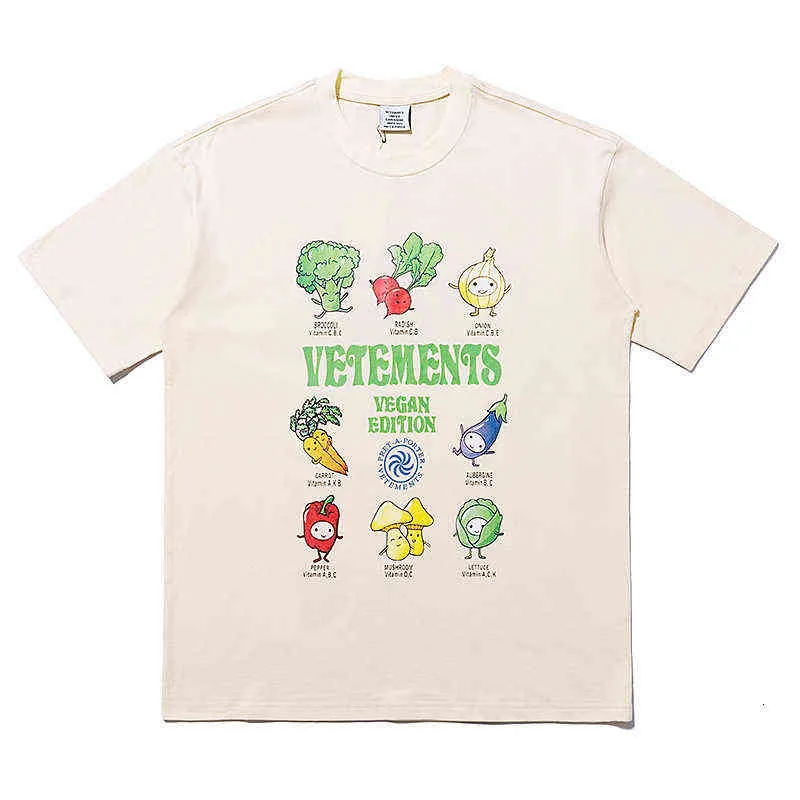 Mode sommar varumärke Weitemeng Events Fruit Vegetable Printed Men's Women's Short Sleeve T-shirt