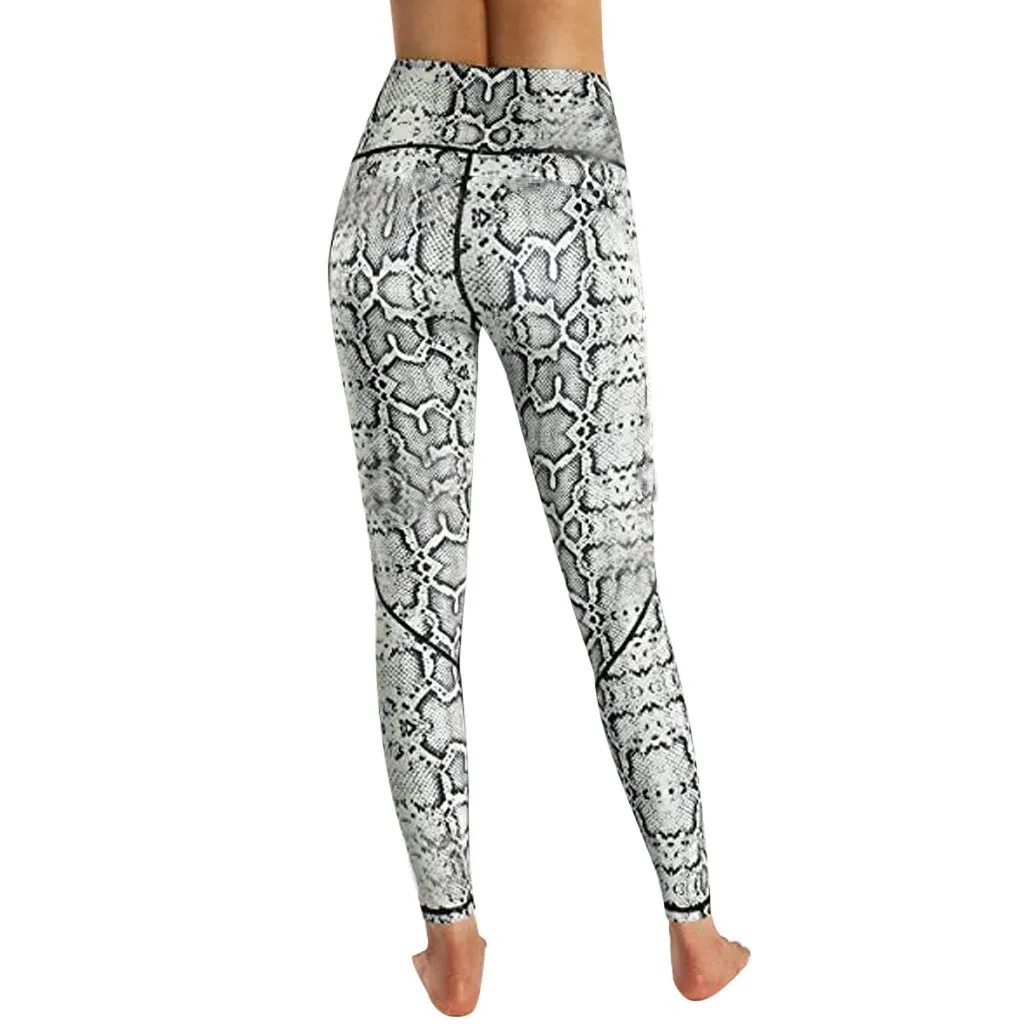 Sexy leopardo impressão fitness legging mulheres bolso esporte lápis calças de cintura alta empurrar para cima legging senhoras sweatpant calças atlética 201203