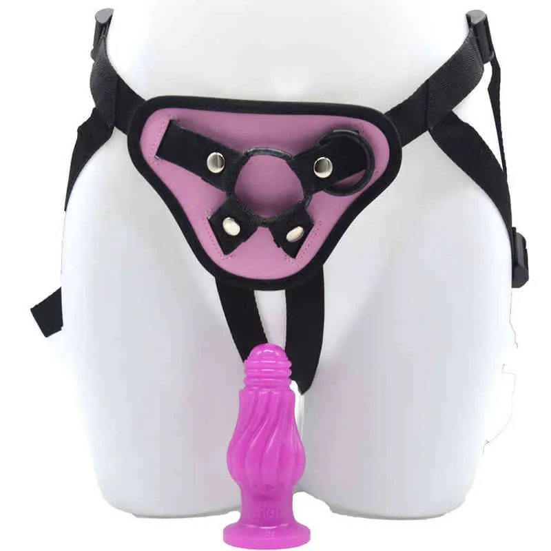 NXY Dildo Wear Penis Onani Device Anal Plug Läderbyxor Sexleksaker Lesbisk Orgasmic 0221