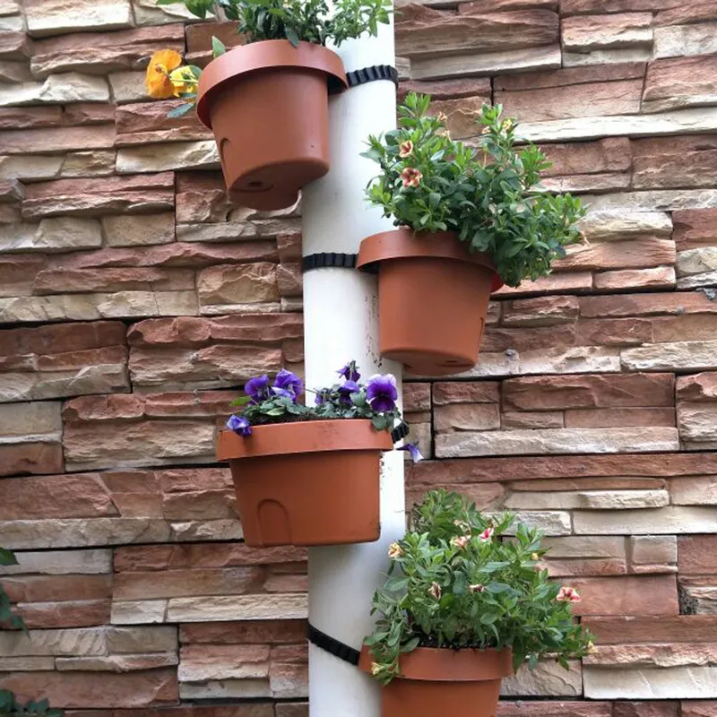 / Unique Gouttière Tuyau De Descente Jardin Pot De Fleur Tuyau De Vidange Pots De Fleurs Baignoires Tuyau De Vidange Jardin Planteurs Y200723