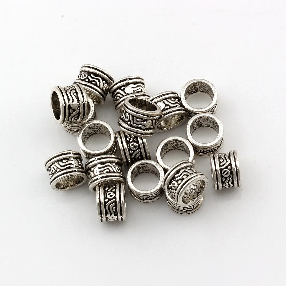 Metal Loose Big Hole Spacer Beads For Jewelry Making Findings Bracelet Necklace DIY D-69222b