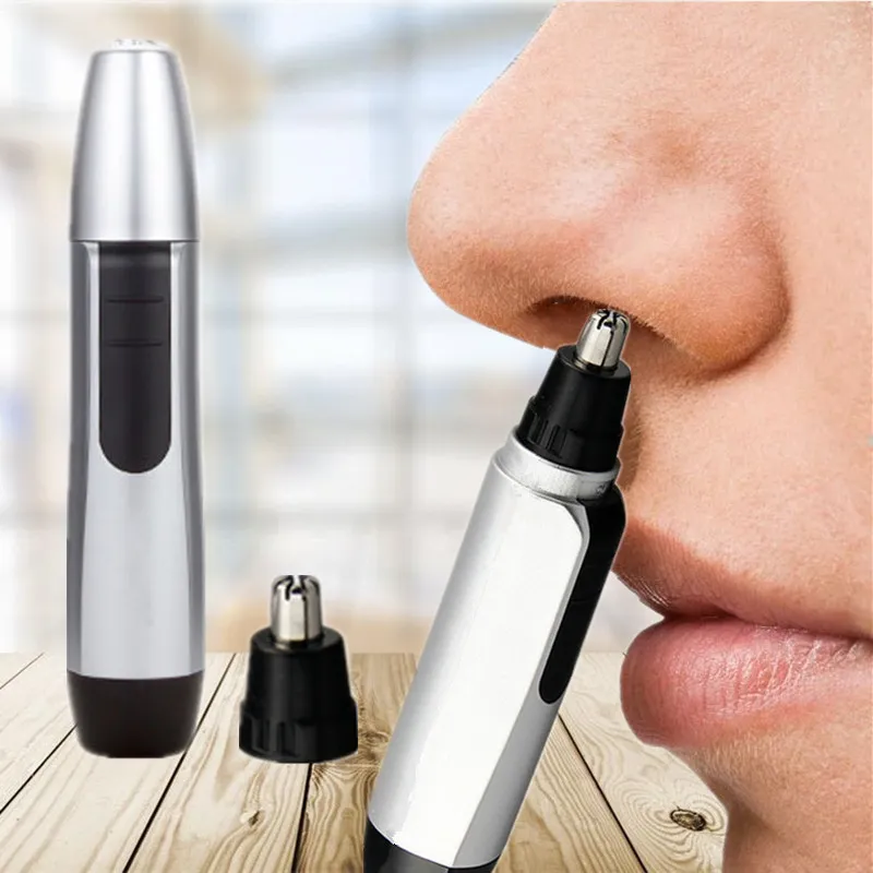 Elektrisk näsa hår trimmer män kvinnor öron rakhyvel borttagning rakningsverktyg ansiktevård inte inklusive batteri 220212