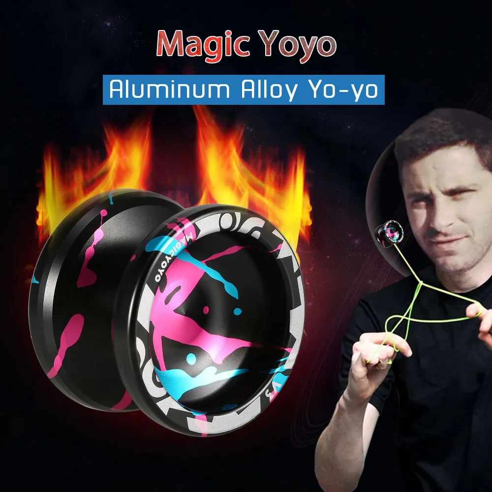 Mental Magic Yoyo Ball V3 Tour CNC Yo-yo en alliage d'aluminium à grande vitesse sans réponse avec chaîne tournante pour enfants adultes cadeau LJ201031