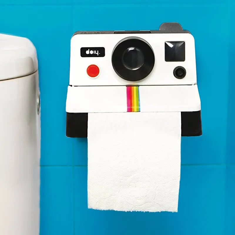 Wc Tissue Box Creative Retro Camera Kształt Inspirowany ES toalety papierowy papierowy wystrój łazienki LJ200819