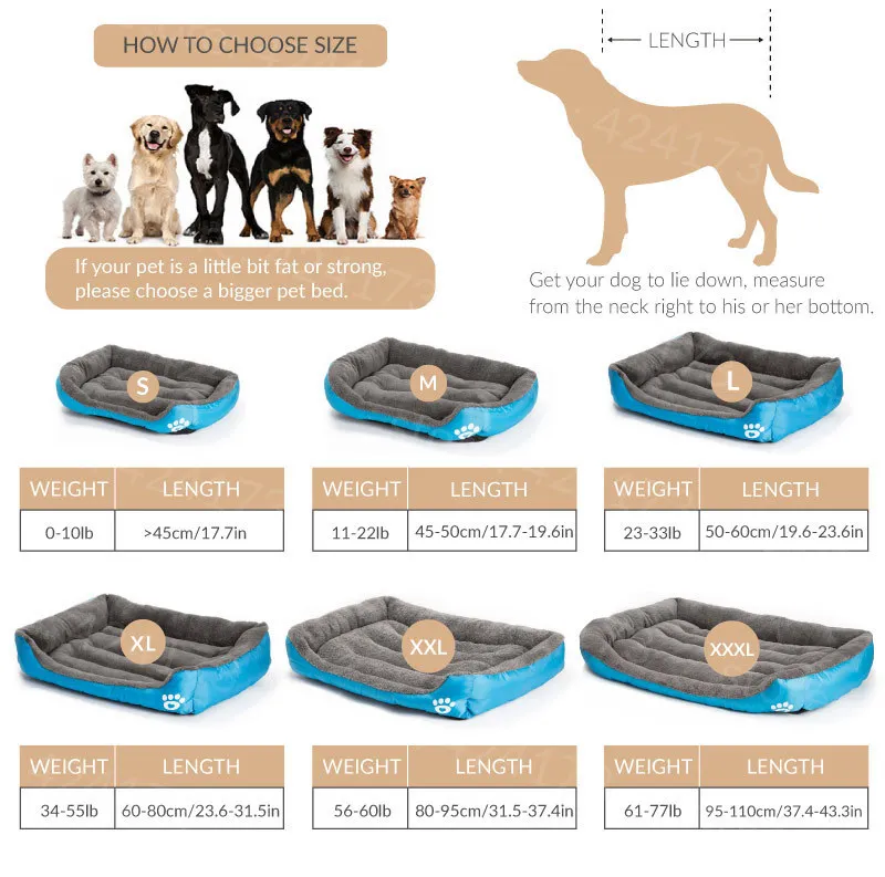 kennels pens Pet Large Dog Bed Warm House Soft Nest Baskets Waterproof Kennel For Cat Puppy Plus size Drop 220929