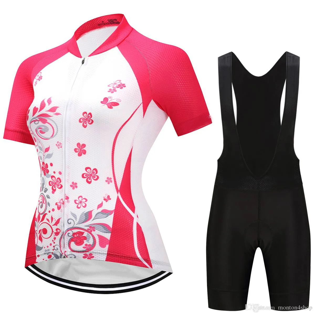 Flor de verão feminino mtb bicicleta ciclismo roupas respirável mountian roupas ropa ciclismo de secagem rápida camisa de ciclismo sets259s