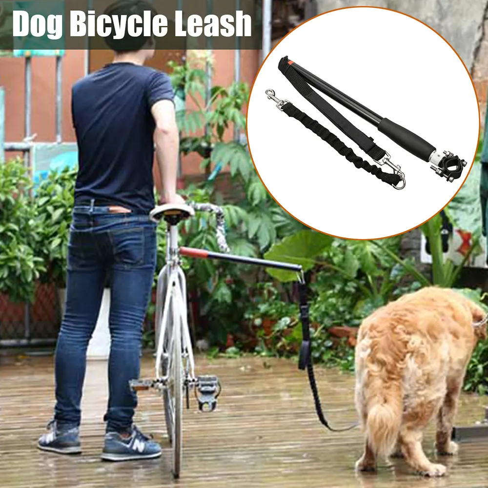 Açık Pet Köpek Tasma Köpek Bisiklet Egzersiz Tasma Handsfree Köpek Tasma Bisiklet Yürüyüş Run Pet Product 201126