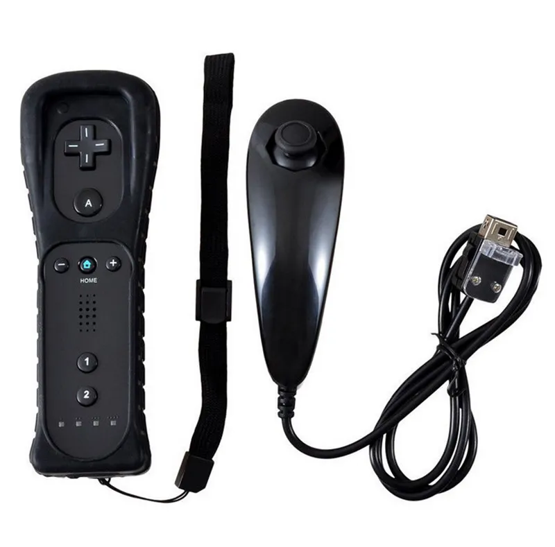 Dla Nintend Wii Wireless GamePad Remote Control Bez ruchu PlusNunchuck ROYSTICK dla Nintendo Wii Accessories2469709