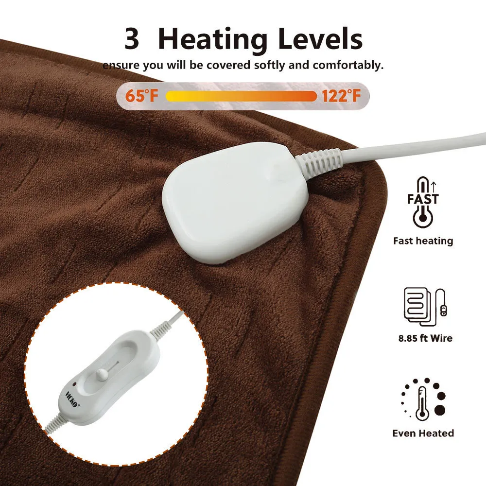 150x80cm Elektrische gooien Volledige Body Warming Verwarming Deken Multifunctionele Huidvriendelijke Flanne Over-Heat Protection for Home Office 201128