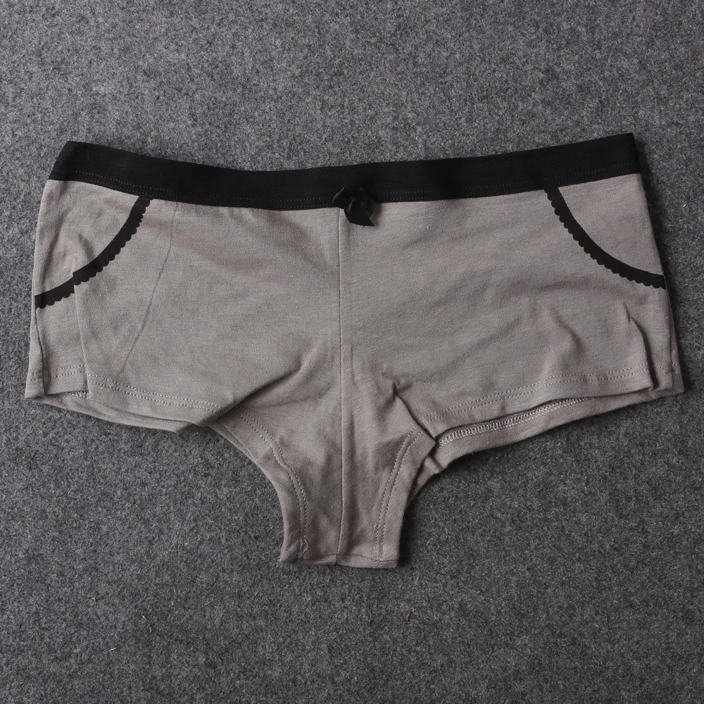 New Cotton Short boxer Women Panties Boyshorts Women's Underwear Boy Shorts Girls Asian Size M-XL 201112