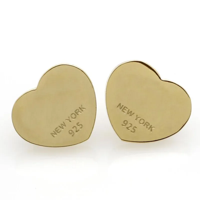 Clássico amor brincos designer de jóias inoxidável designers brinco para mulheres prata ouro rosa ouro amor presente com caixa aros 2353w