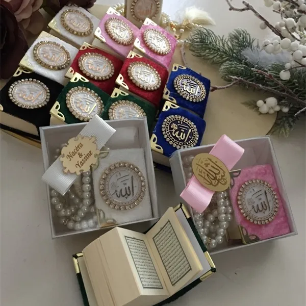 30 peças shppng-mini alcorão e tasbh-eu casamento islâmico muçulmano hajj presentes do alcorão 10272546