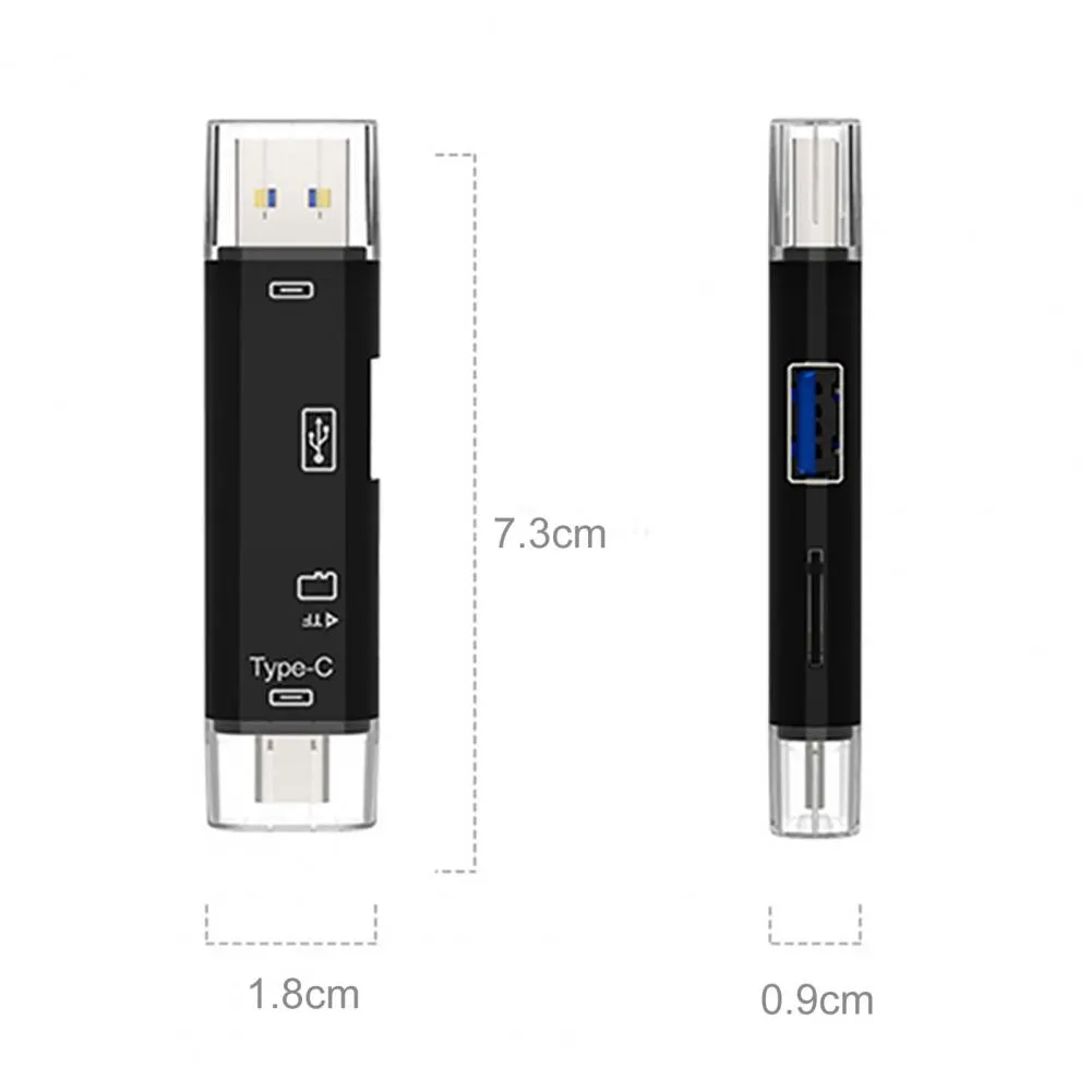 Tipo C/Micro USB 2.0 5 em 1 Adaptador Micro SD de Card de Cartão TF OTG TF de alta velocidade para Android Phone Computer Extension