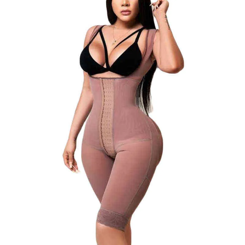 Open Bust Skims Tummy Control Fajas Colombianas Y Modelas BBL Post Op Surgery Supplie Ganzkörper-Shapewear 220124