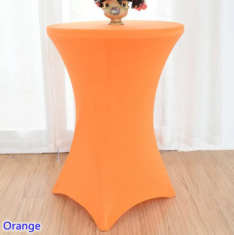 Couverture de Table en Lycra, 22 couleurs, tissu pour Cocktail, en Spandex, pour Bar haut, décoration pour fête de mariage, 2202157954917