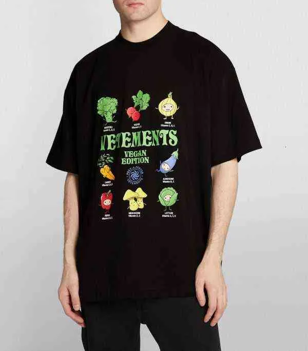 Mode sommar varumärke Weitemeng Events Fruit Vegetable Printed Men's Women's Short Sleeve T-shirt