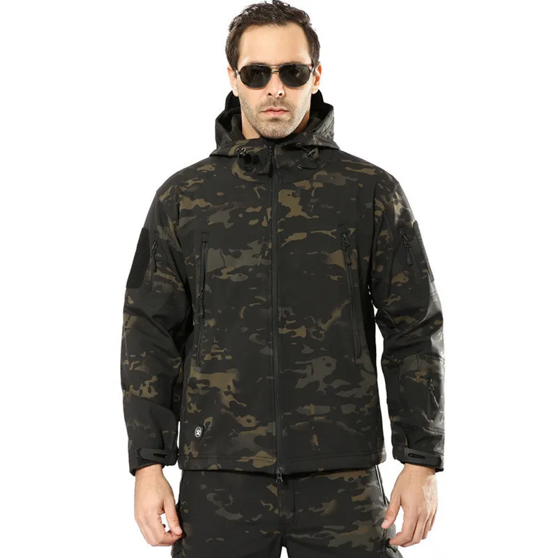 Veste militaire hommes hiver camouflage tactique coupe-vent imperméable à capuche mâle camouflage manteau plus taille 5XL bombardier armée veste hommes 201201