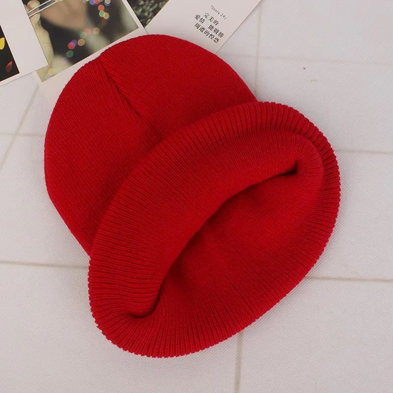 Winter Hats for Women Knit Neon Beanie Men Hip hop Candy Color Cotton Knit Caps Fashion Skullies Beanies Crochet Hat Soft Cap1269x