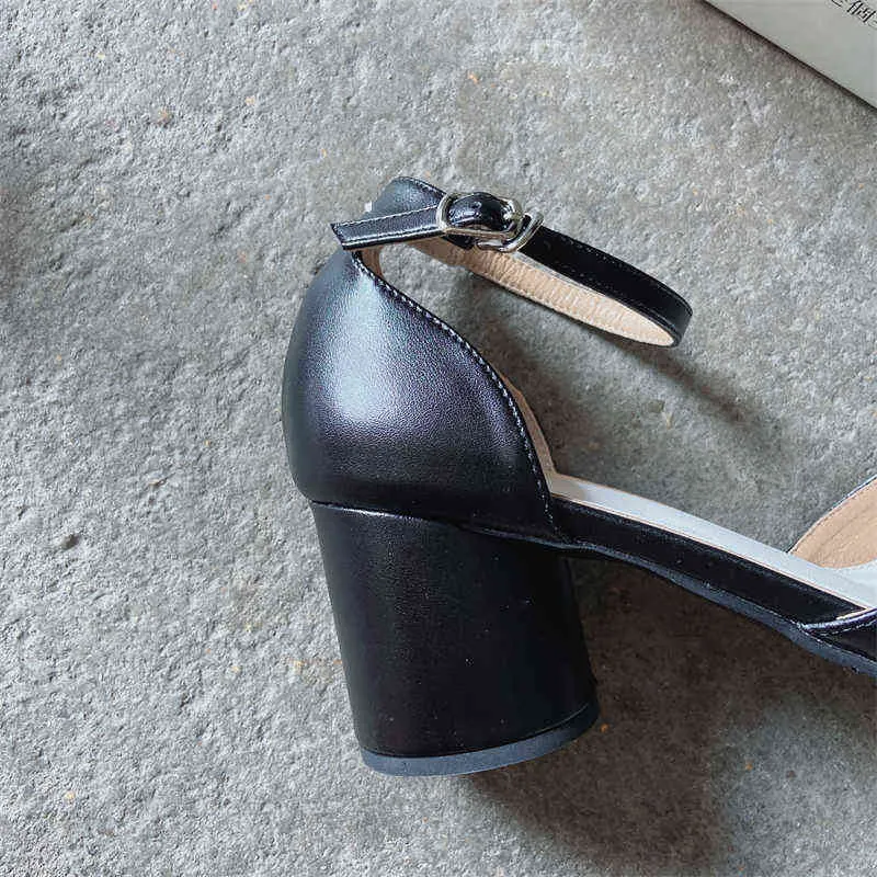 Женские туфли-лодочки ниндзя таби с раздельным носком, женская обувь на каблуке 6 см, женские сандалии на высоком каблуке со свининой, круглые 220117