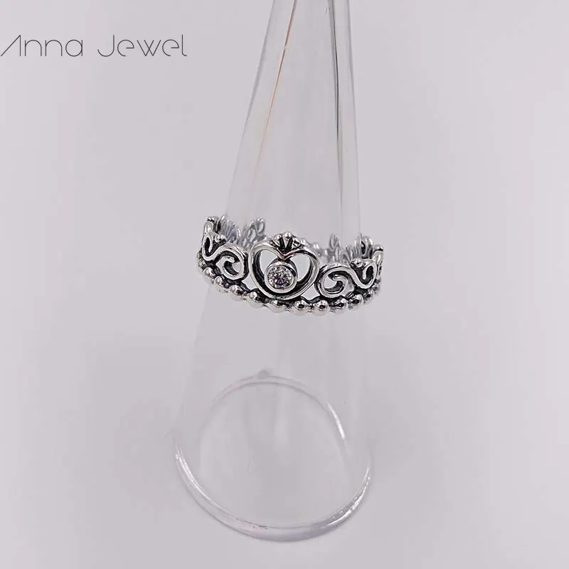 Joyería estética estilo de boda compromiso Diamond PRINCESS Diseñador Pandora Love Rings para mujeres hombres pareja anillos de dedo conjuntos cumpleaños Regalos de San Valentín 190880CZ