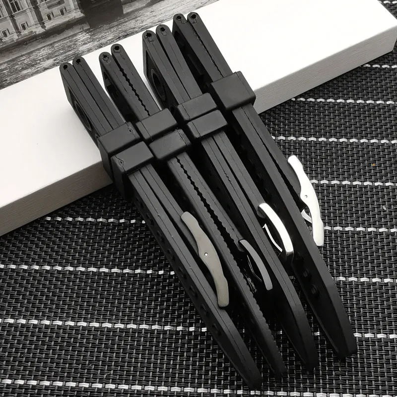 Высококачественный силиконовый резиновый толстый ремешок для часов 22 мм 24 мм, черный ремешок для часов navitimer avenger Breitling277J