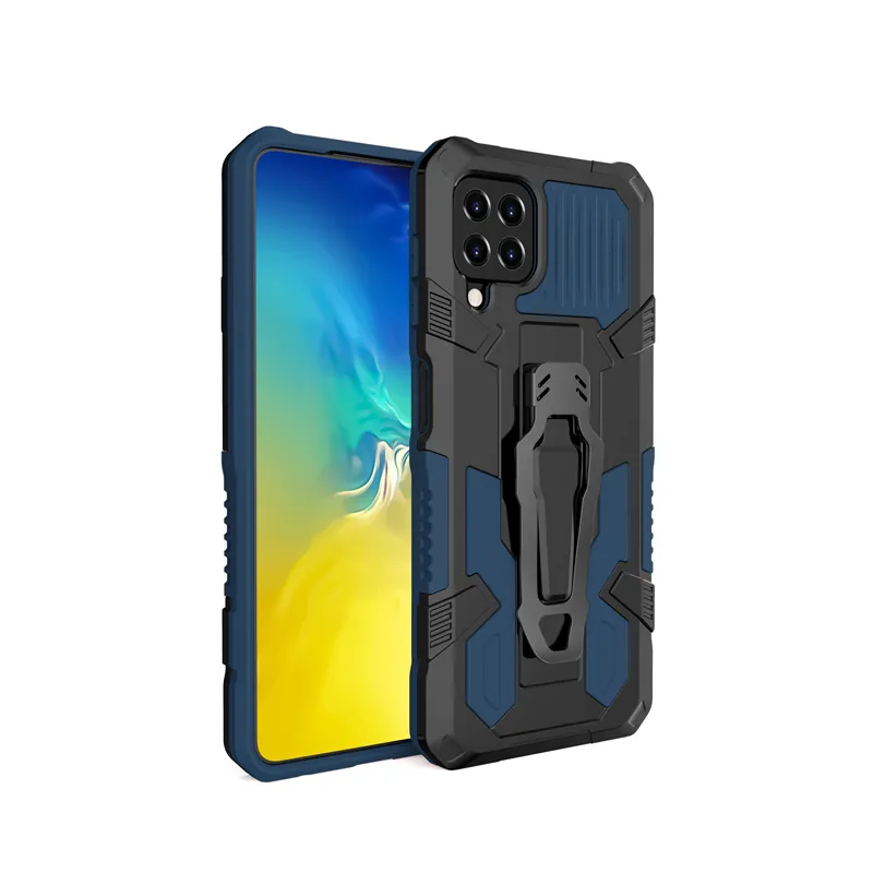 حالات مقاومة للصدمات Armor لـ Samsung Galaxy A12 A22 A32 A42 A52 A72 A82 5G A02S M02S A03S M32 Clip Cover Cover7423748