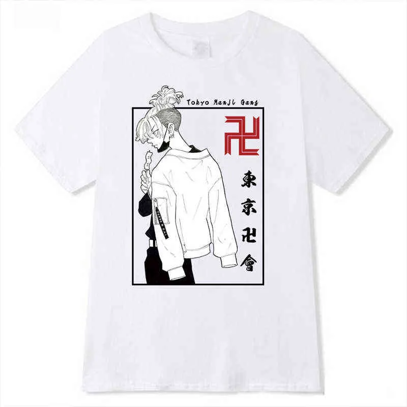 Tokyo Revens T-shirt Mannen Anime Grafische Tees Japanse Harajuku Manga Zomer Gedrukt T-shirt Hoogwaardige katoen Unisex Tops G220223