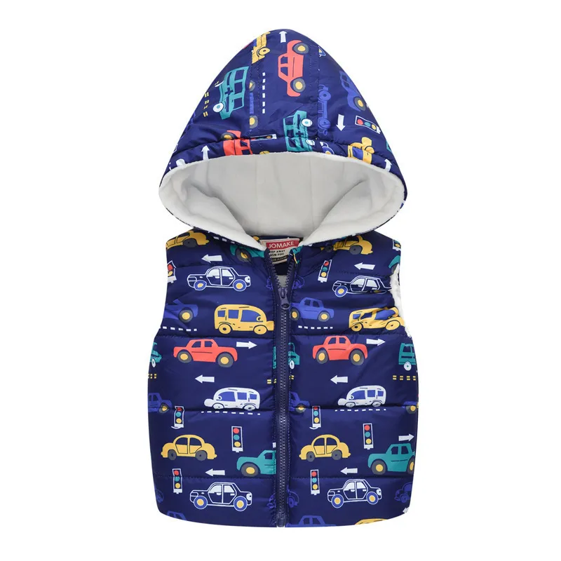 Waistcoat Baby Boys Girls Vest Hooded Jacket Kids Hooded Christmas Costume Clothes Children Autumn Warm Winter Waistcoat Outerwear Outfits 220905