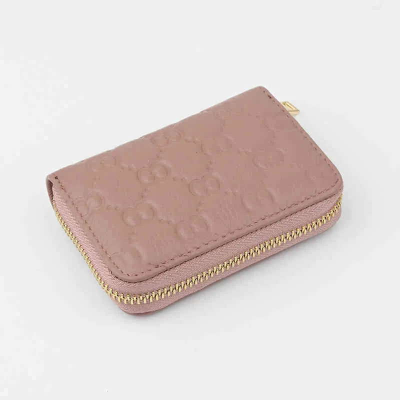 First layer cowhide female card bag hand women's leather driver's license certificate multi small change Wallet Purse288y